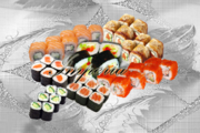 Империя: 1000р.  филадельфия,калифорния, канадский,ясай маки,ролл лосось,ролл огурец,ролл тунец